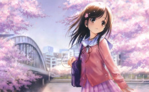 Anime Cute Girl Background Wallpapers 105341