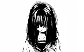Anime Sad Girl High Definition Wallpaper 106496