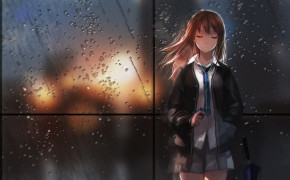 Anime Rain Background Wallpaper 106287