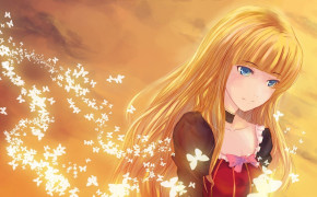 Anime Yellow Background Wallpaper 102186