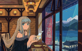 Cafe Sourire Manga Series Background Wallpaper 103180