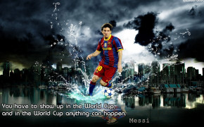 Lionel Messi World Cup Motivational Quotes Wallpaper 10738