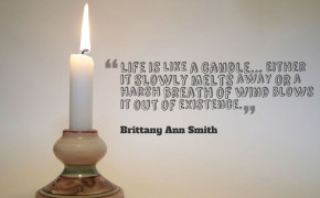 Life Is Like A Candle Quotes Wallpaper 10724