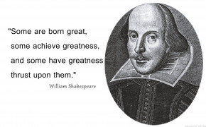 William Shakespeare Greatness Quotes Wallpaper 10938