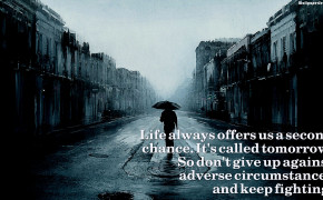 Life Give Second Chance Quotes Wallpaper 10722
