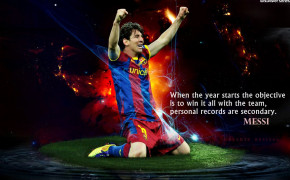 Lionel Messi Objective Motivational Quotes Wallpaper 10737