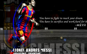Lionel Messi Dream Motivational Quotes Wallpaper 10735