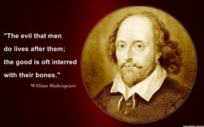 William Shakespeare Evil Quotes Wallpaper 10936
