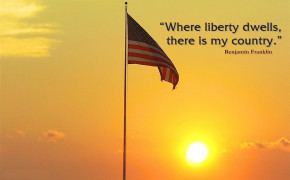Independence Day America USA Liberty Dwells Quotes Wallpaper 10679