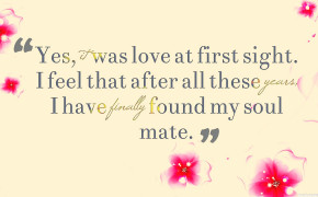 Finally Found My Soulmate Quotes Wallpaper 10606