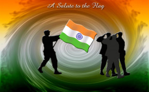 Indian Independence Day Salute Indian Flag Quotes Wallpaper 10682