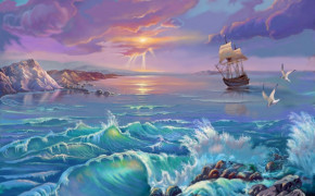 Fantasy Ocean Cool Desktop Wallpaper 111710