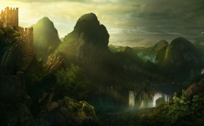 Fantasy Landscape Dark HD Desktop Wallpaper 111567
