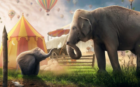 Fantasy Elephant HD Desktop Wallpaper 111332