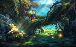 Fantasy Forest Dark Wallpaper 111372