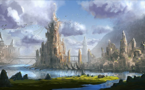 Fantasy City Cool HD Desktop Wallpaper 111238