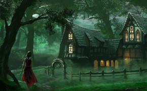 Fantasy Forest Dark HD Desktop Wallpaper 111367