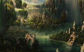 Fantasy City Dark HD Desktop Wallpaper 111248