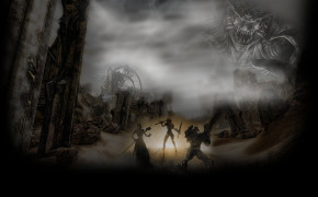 Fantasy Adventure Dark Background Wallpaper 111003