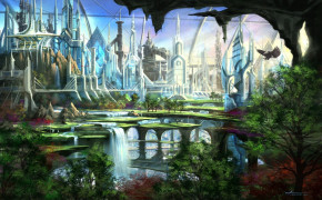 Fantasy City Desktop Wallpaper 111226