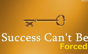 Success Cant Be Forced Quotes Wallpaper 10892
