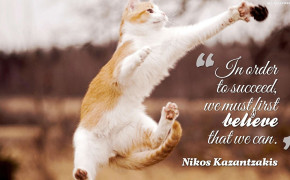 Nikos Kazantzakis Success Believe Quotes Wallpaper 10819