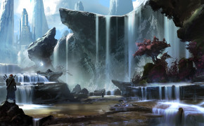 Fantasy Waterfall High Definition Wallpaper 112067
