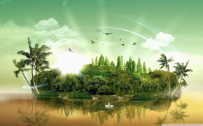 Fantasy Island Desktop Wallpaper 111466