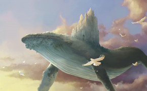 Fantasy Whale Desktop Wallpaper 112126