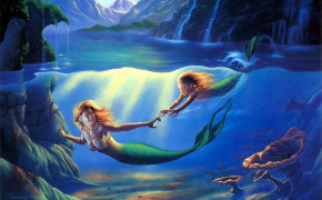 Mermaid Background Wallpaper 112439