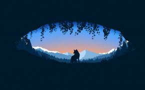 Fantasy Fox Dark HD Desktop Wallpaper 111397