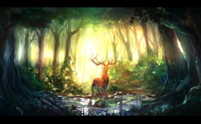 Fantasy Deer Dark Best Wallpaper 111303