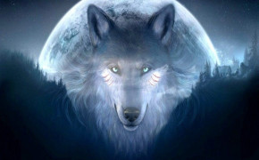 Fantasy Wolf Dark HD Desktop Wallpaper 112159