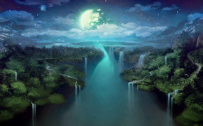 Fantasy Waterfall Cool HD Wallpapers 112080