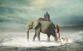 Fantasy Elephant Desktop Wallpaper 111331