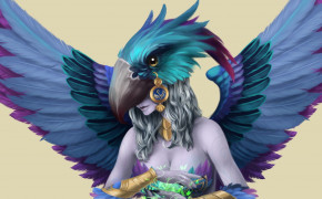 Fantasy Bird Background Wallpaper 111083