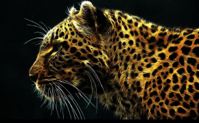 Fantasy Cheetah Dark Background Wallpaper 111200