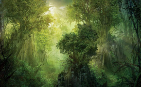 Fantasy Forest HD Desktop Wallpaper 111351