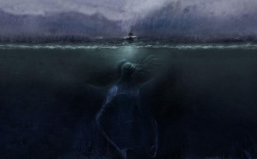 Sea Monster Dark Background Wallpaper 112681