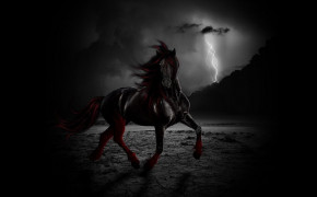 Fantasy Horse Dark Desktop Wallpaper 111438
