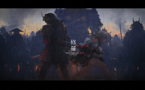 Fantasy Samurai Dark Desktop Wallpaper 111863