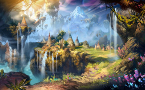 Fantasy Waterfall Wallpaper HD 112068