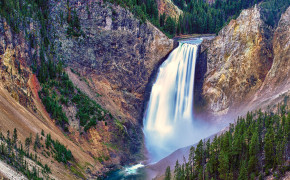Yellowstone Falls Desktop Wallpaper 119624
