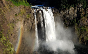 Snoqualmie Falls Waterfall Background Wallpaper 118516