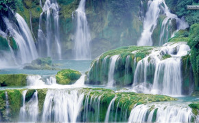 Ban Gioc–Detian Falls Waterfall Background Wallpapers 117419