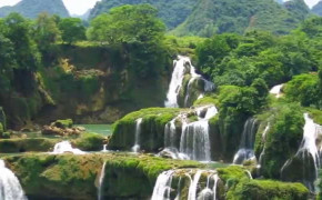 Ban Gioc–Detian Falls Waterfall Background Wallpaper 117418