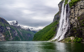Seven Sisters Waterfall Norway Western Norwa HD Desktop Wallpaper 118417
