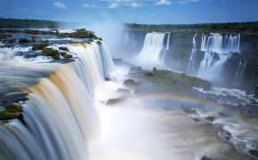 Iguazu Falls Waterfall Background Wallpaper 114433
