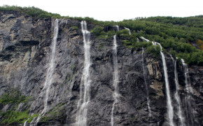 Seven Sisters Waterfall Norway Desktop Widescreen Wallpaper 118403