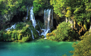 Erawan Waterfall National Park Thailand HD Desktop Wallpaper 115211